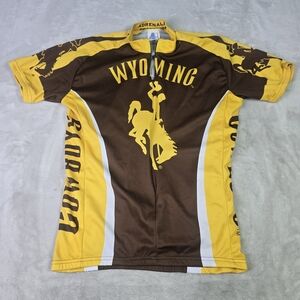 Adrenaline Wyoming Brown and Yellow Men's Jersey Sz Med